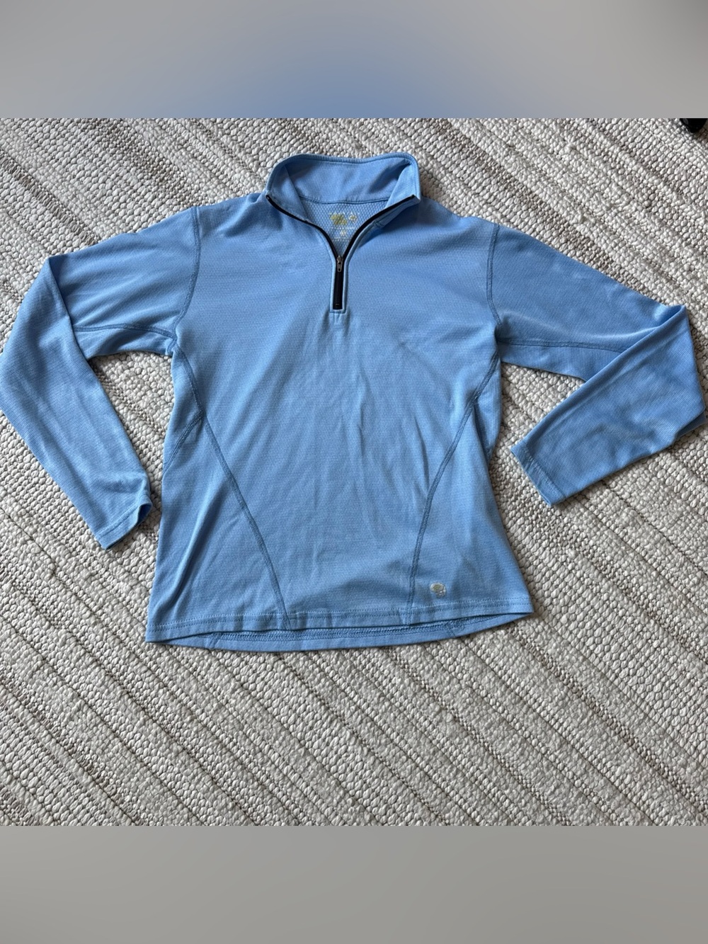 Women's Mountain Hardwear Fleece Pullover Baselayer Color Blue Size Small Small